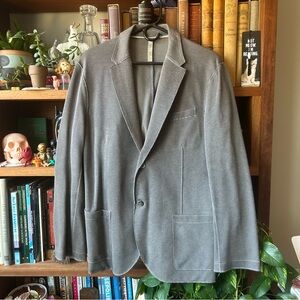 Harris Wharf London Men's Gray Rough Edges Deconstructed Blazer